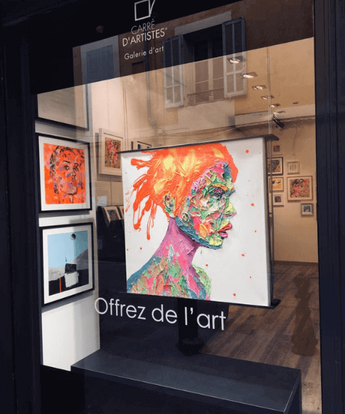 la signature d'une oeuvre d'art 